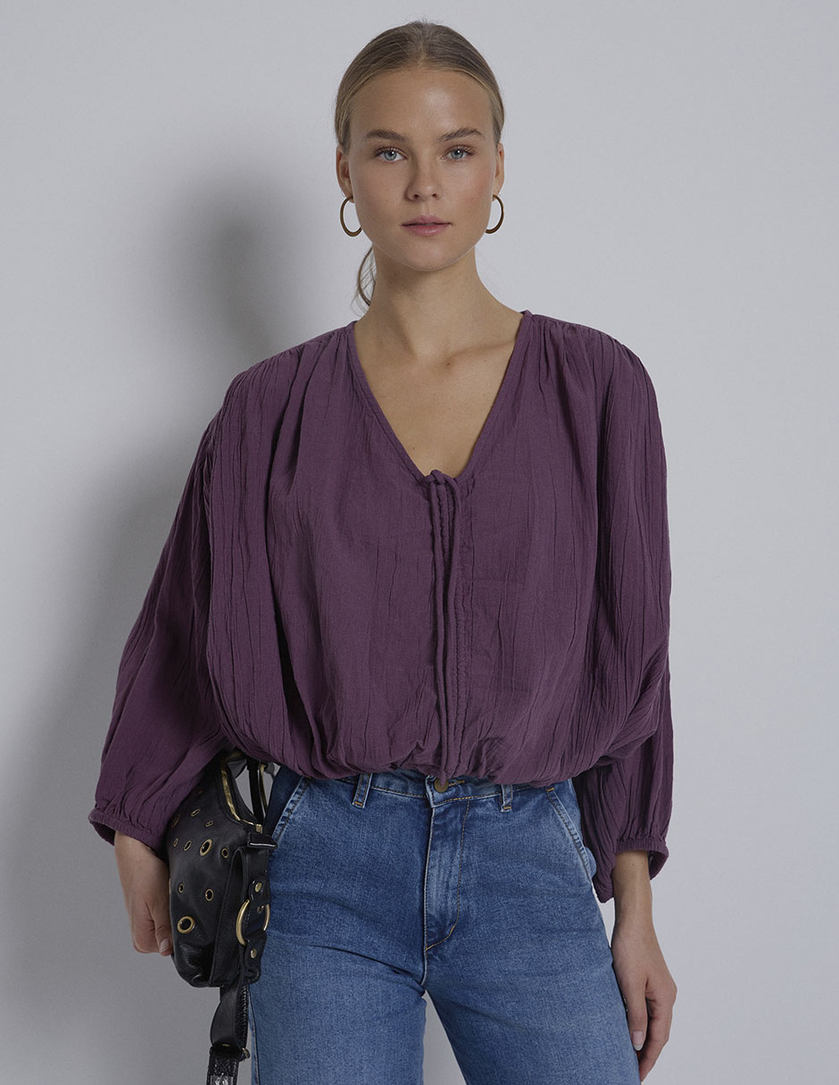 Blusa manga larga para mujer 1