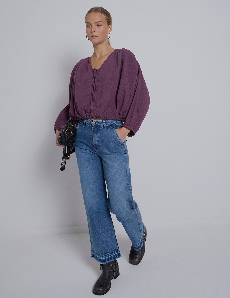 Blusa manga larga para mujer 3