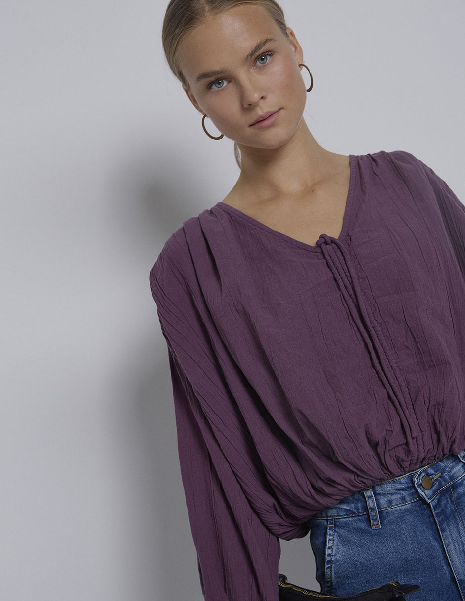 Blusa manga larga para mujer 5