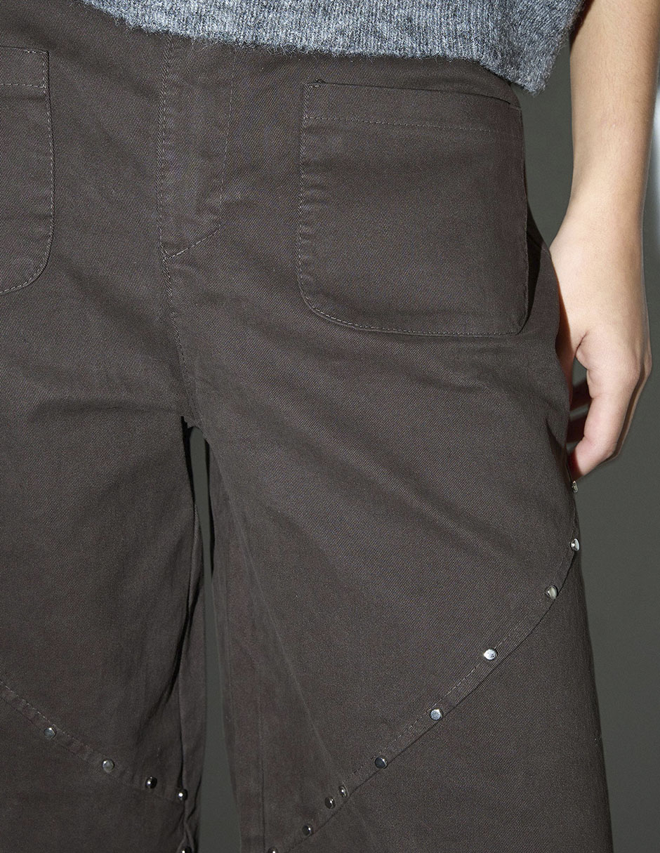 Jeans wide leg cintura para mujer 7