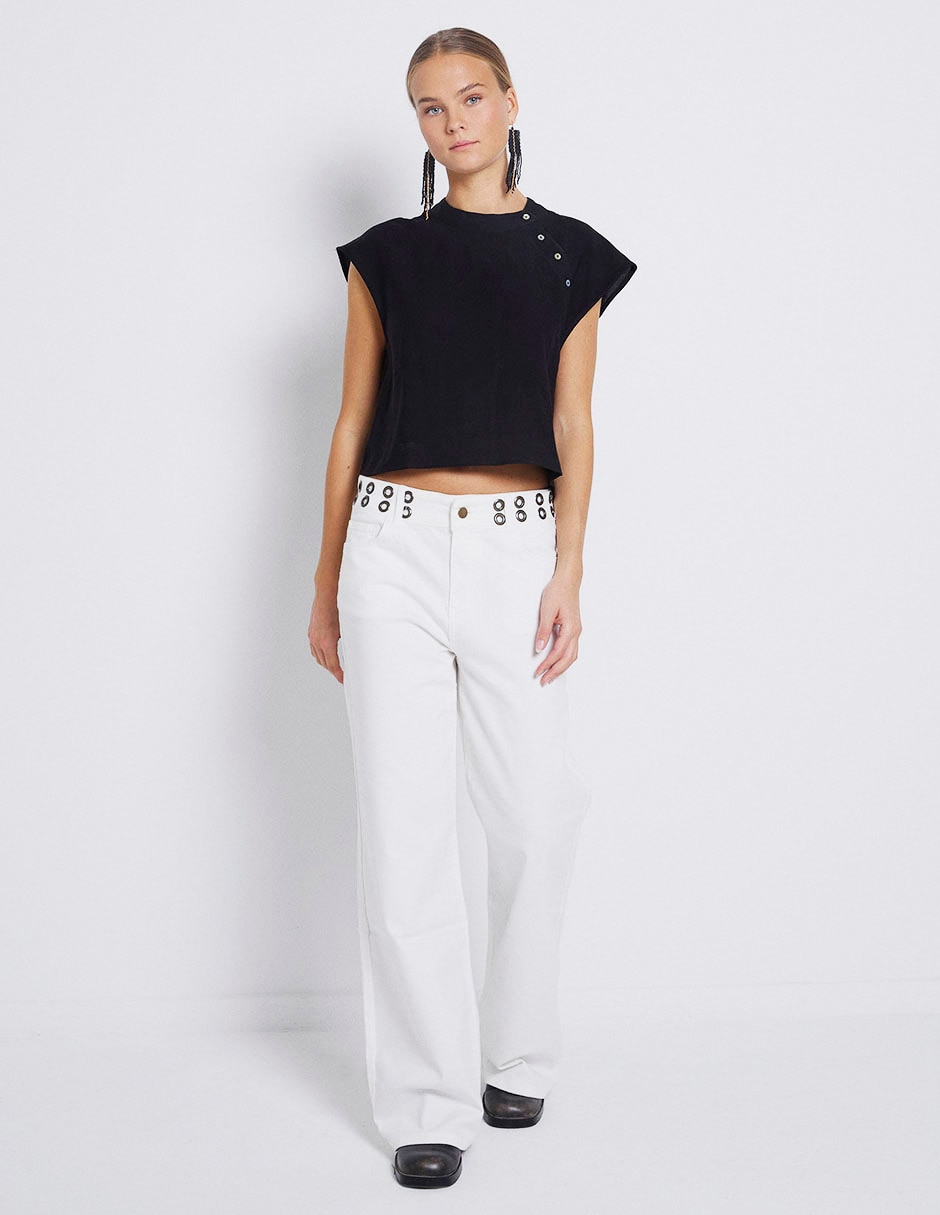 Blusa manga corta para mujer 3