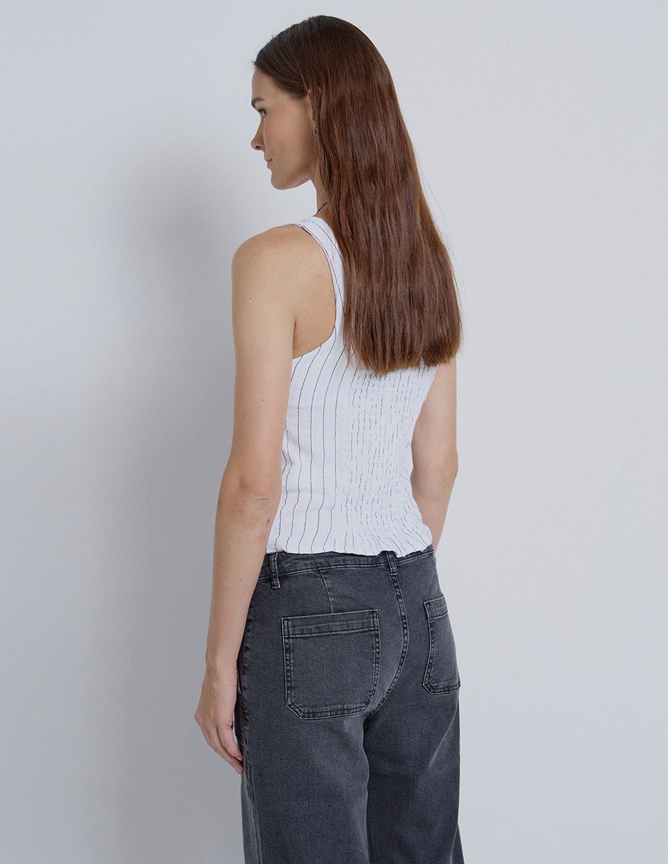 Top cuello redondo tirante ancho 2