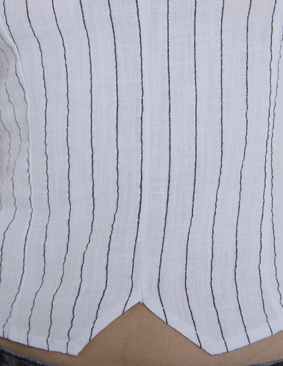 Top cuello redondo tirante ancho 6