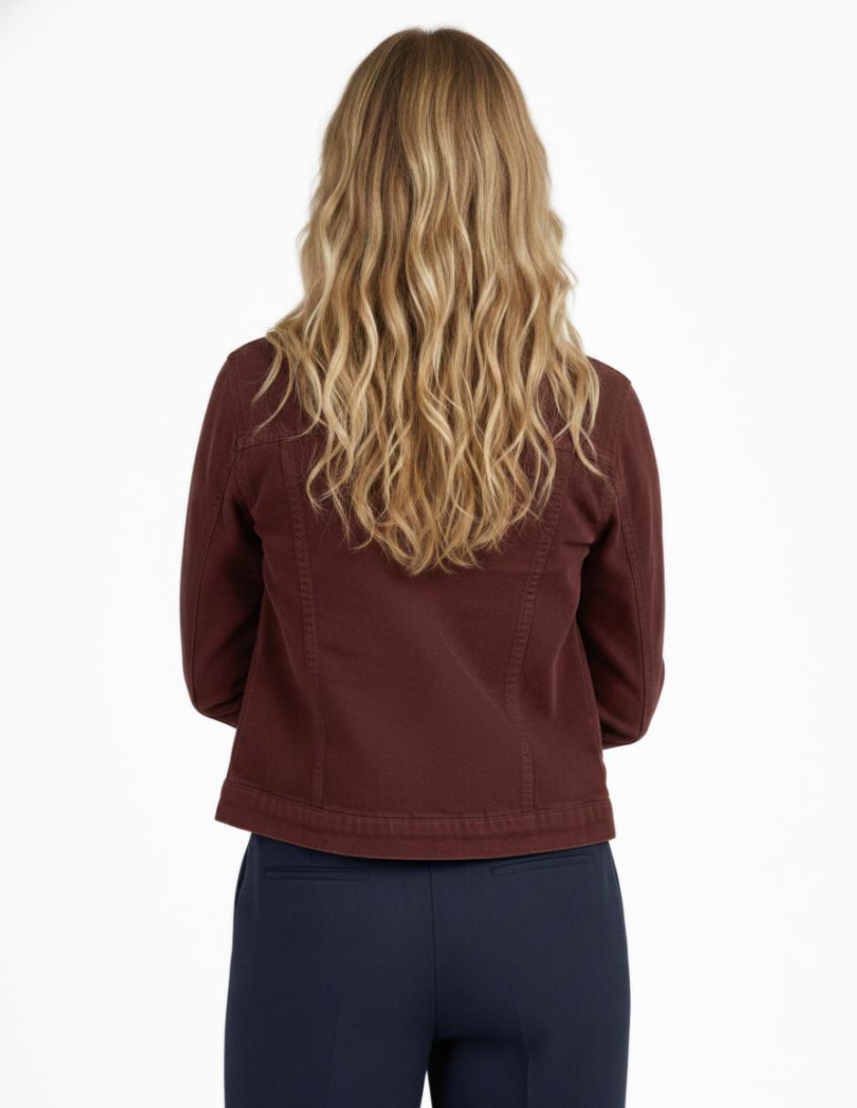 Chamarra denim de mezclilla para mujer 5