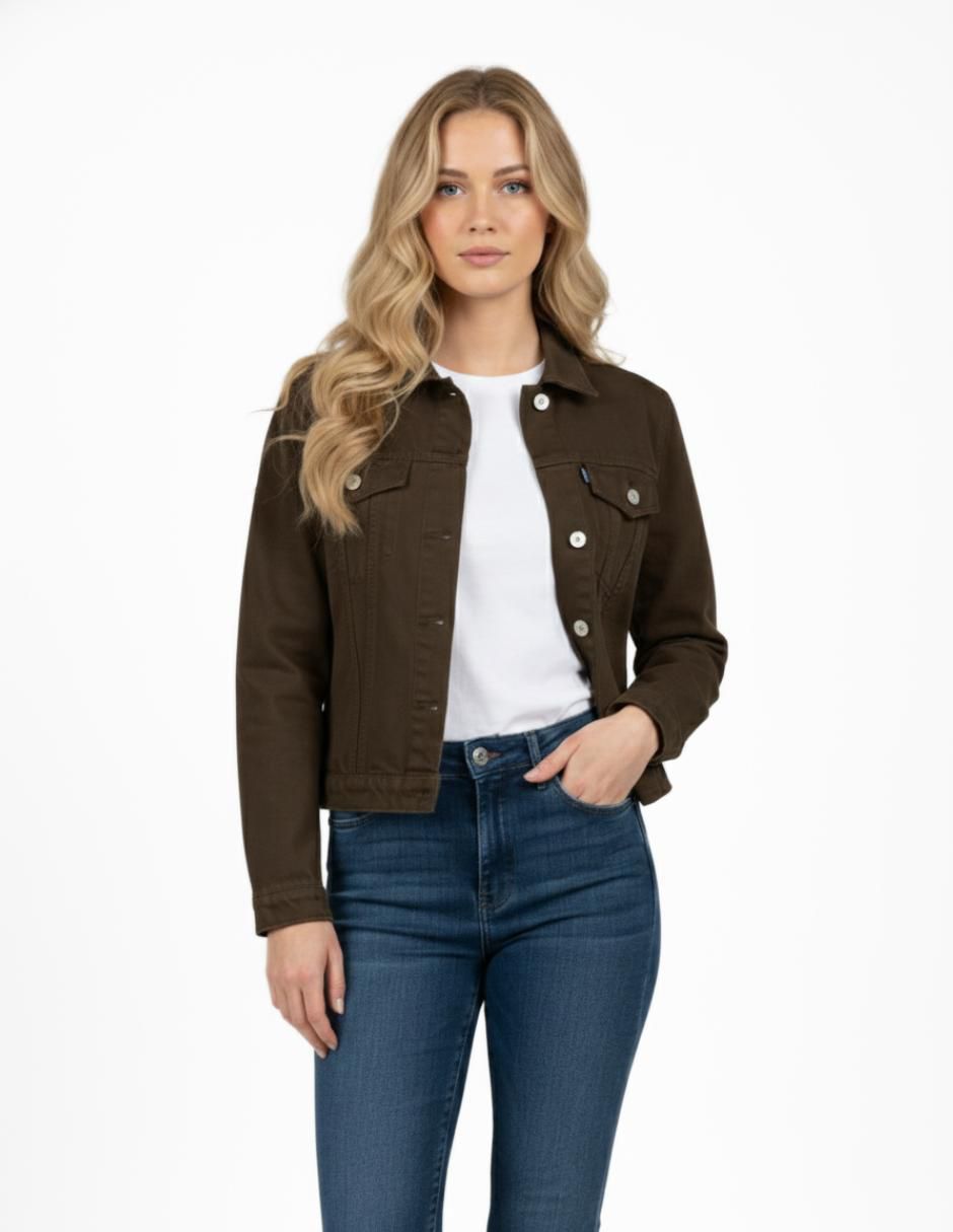 Chamarra denim de mezclilla para mujer Chamarra denim de mezclilla para mujer