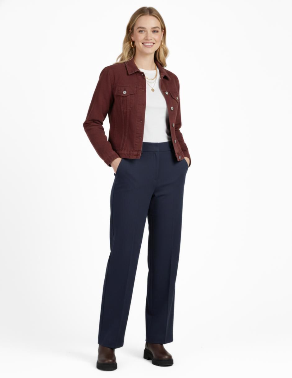 Set chamarra denim de mezclilla para mujer 11