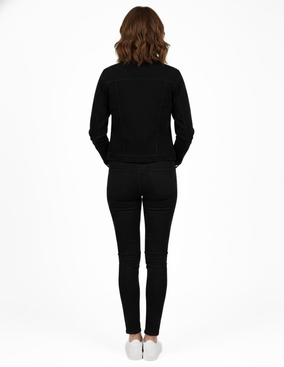 Set chamarra denim de mezclilla para mujer 9