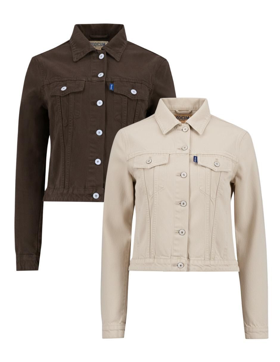 Set chamarra denim de mezclilla para mujer