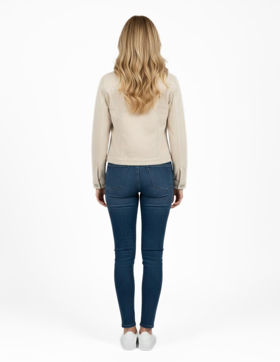 Set chamarra denim de mezclilla para mujer 2