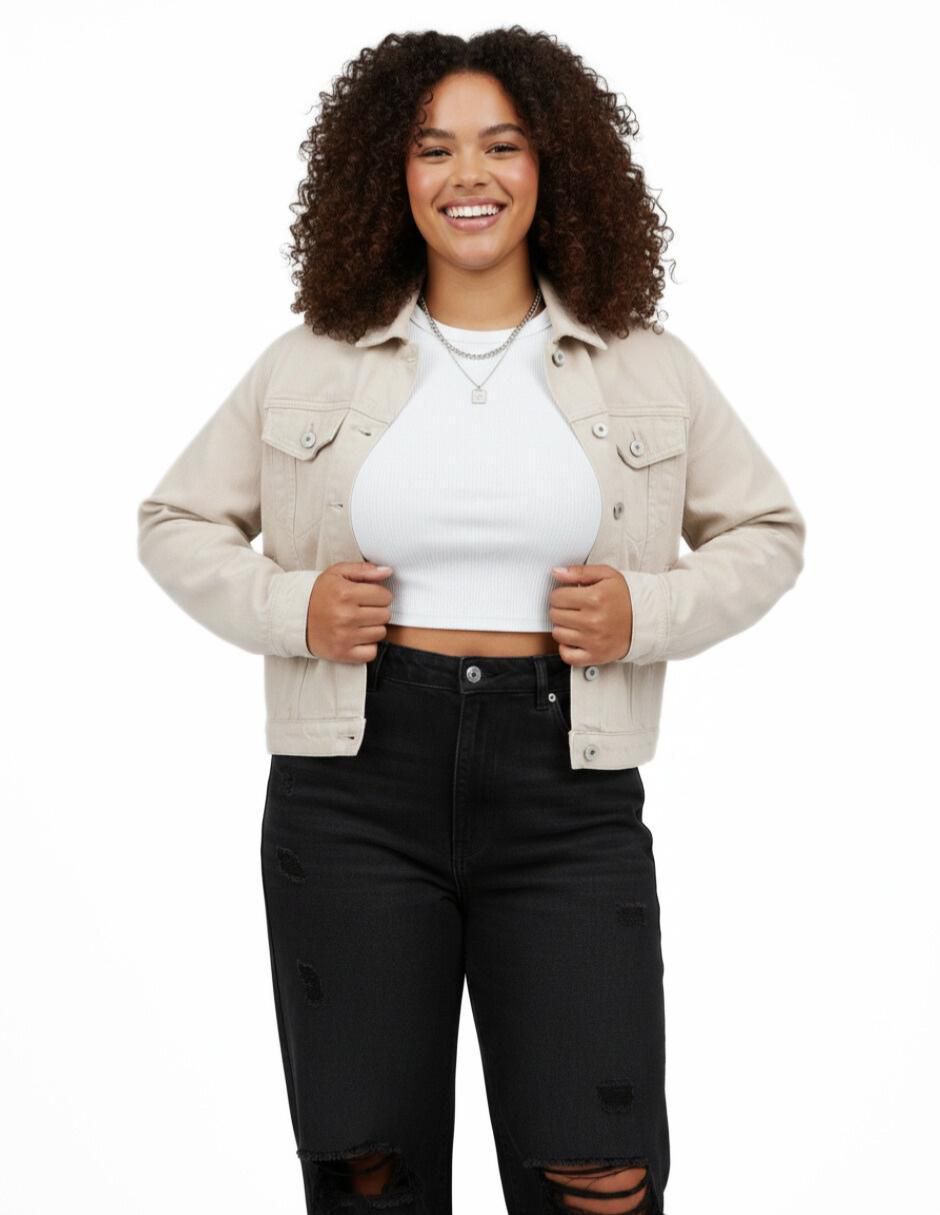 Chamarra denim de mezclilla para mujer