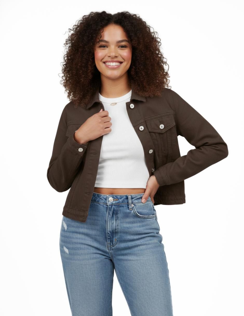 Chamarra denim de mezclilla para mujer