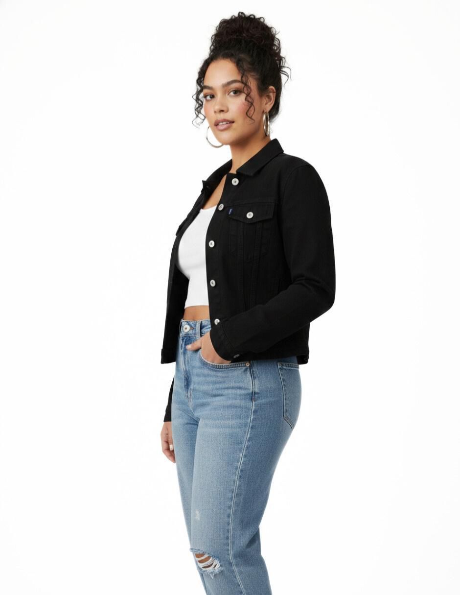 Chamarra denim de mezclilla para mujer