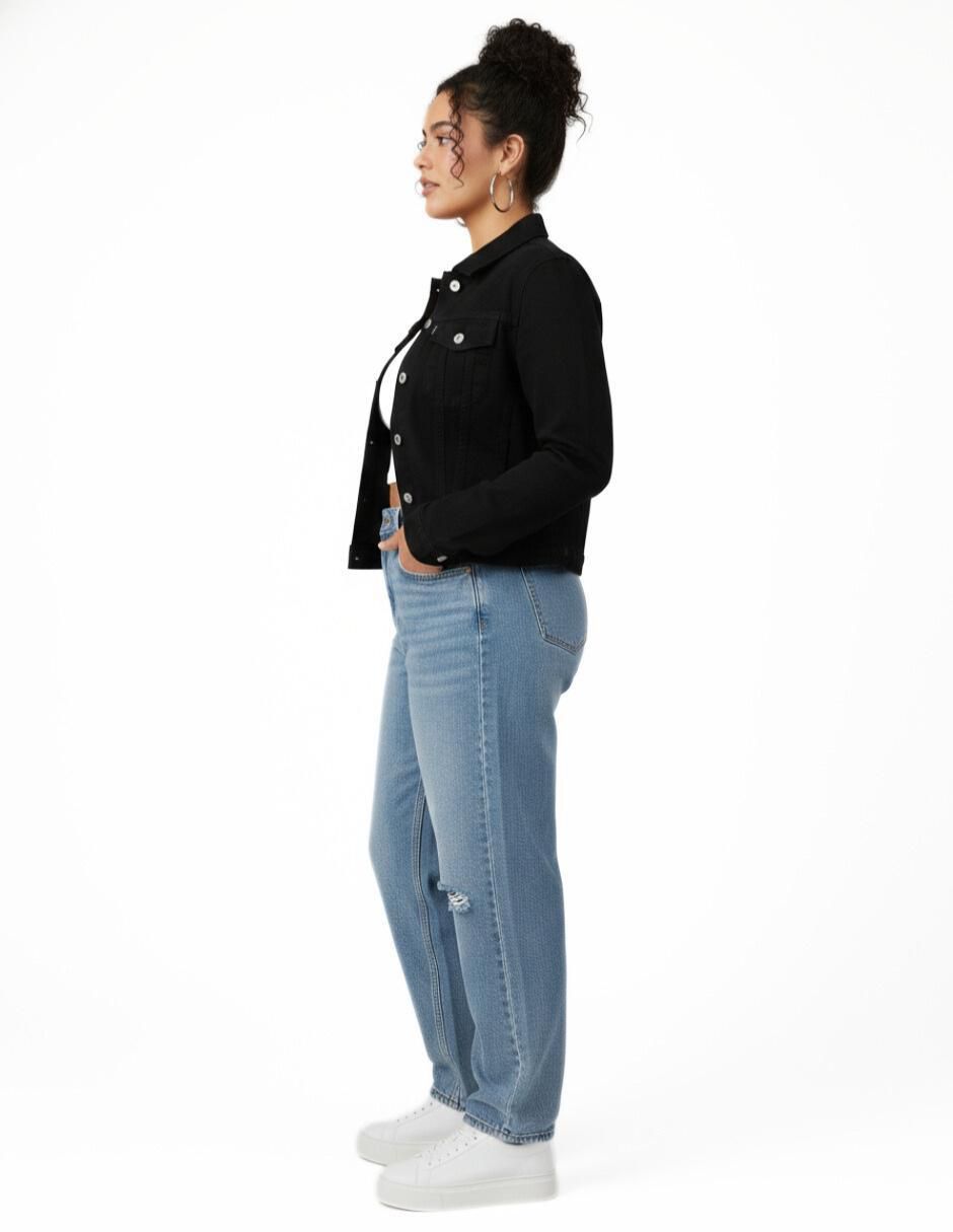 Chamarra denim de mezclilla para mujer 5