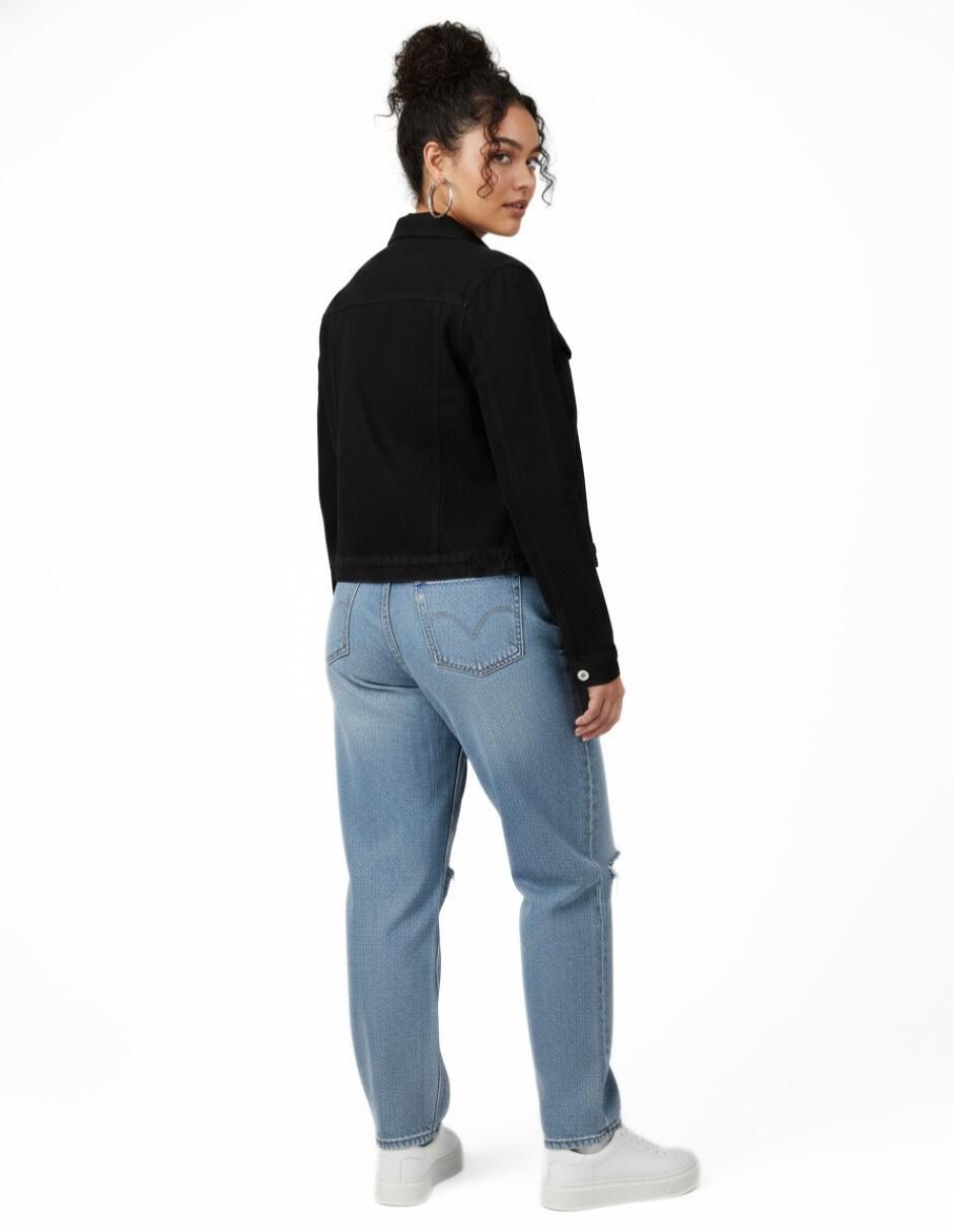Chamarra denim de mezclilla para mujer 7