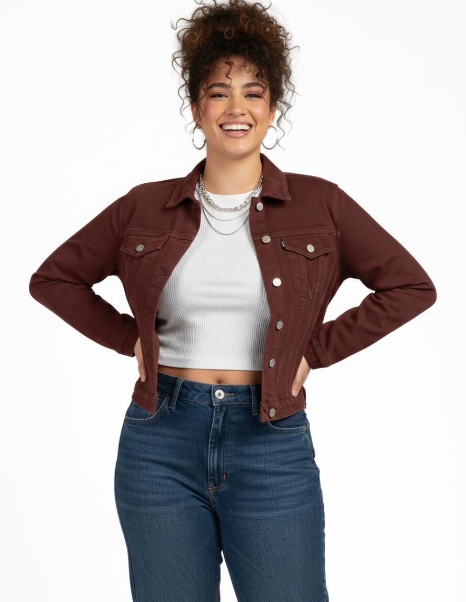 Chamarra denim de mezclilla para mujer