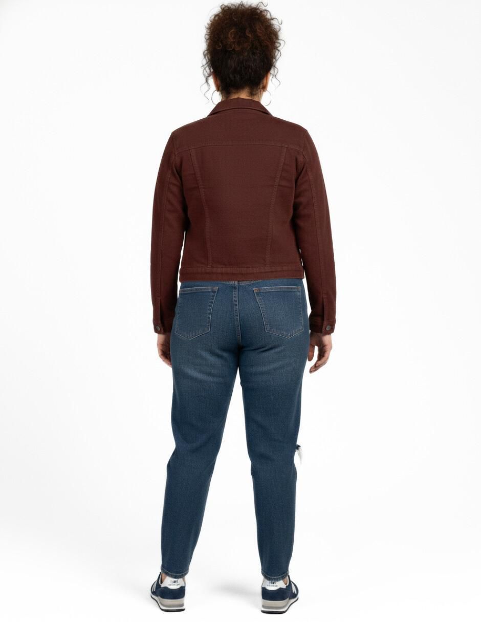 Chamarra denim de mezclilla para mujer 5