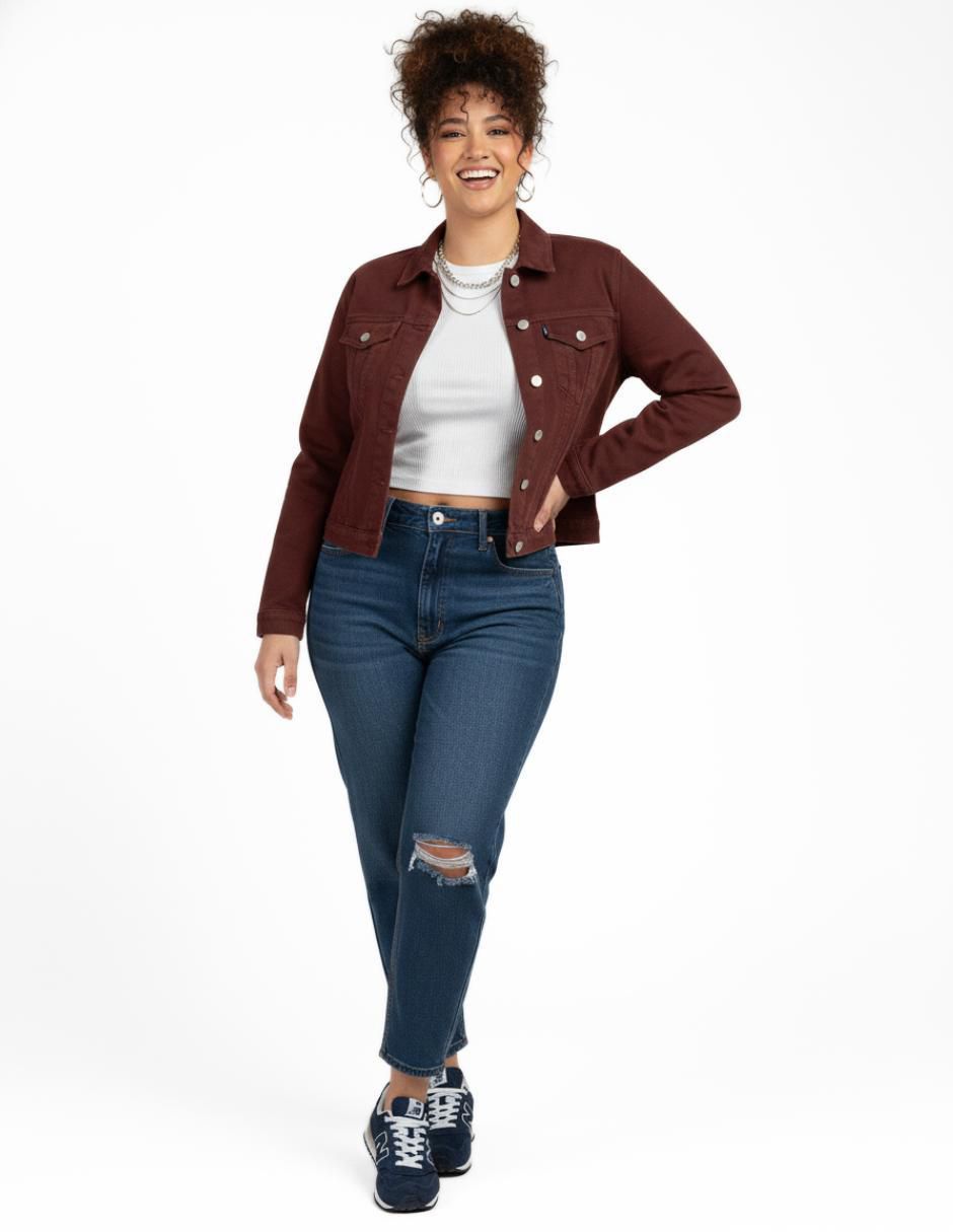 Chamarra denim de mezclilla para mujer 7