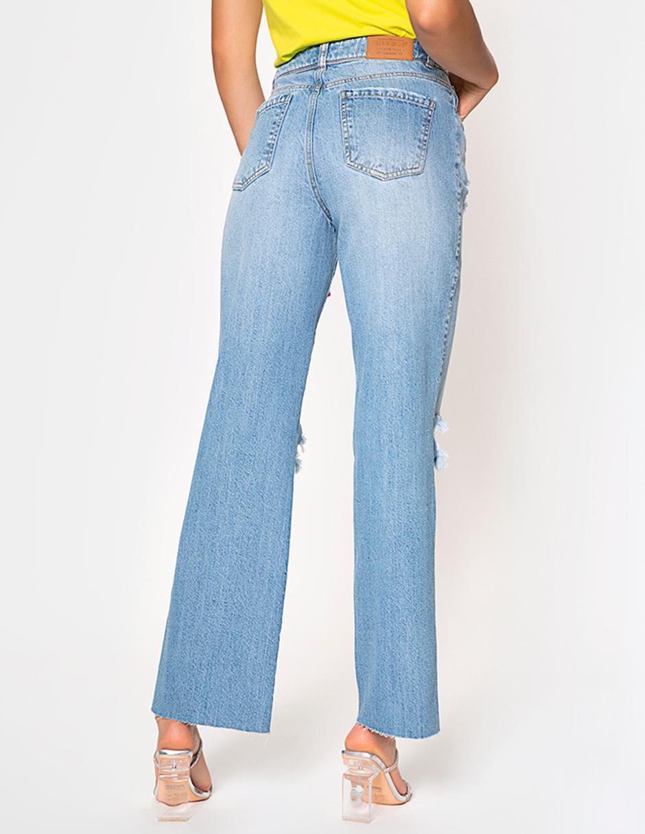 Jeans bota cintura para mujer 2