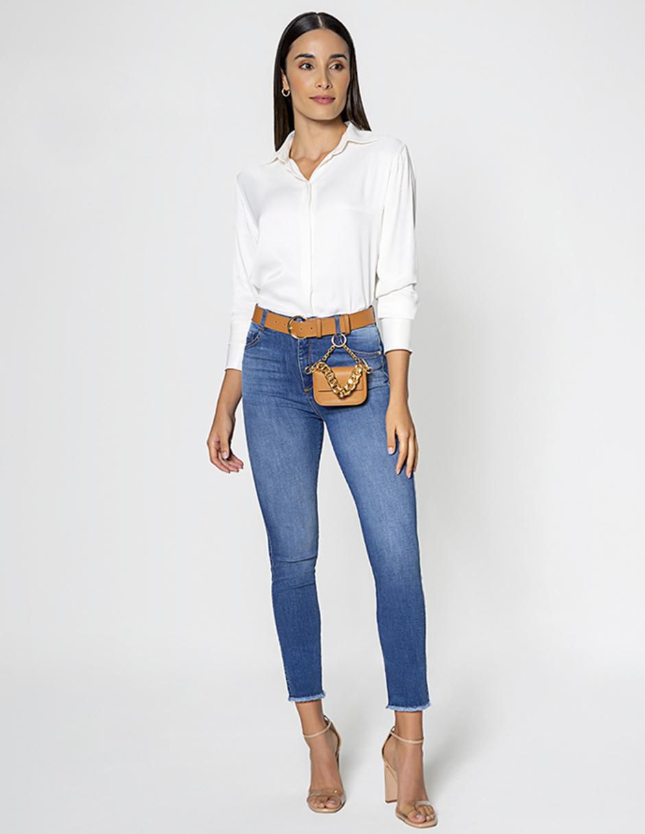 Jeans skinny cintura Akora para mujer 3