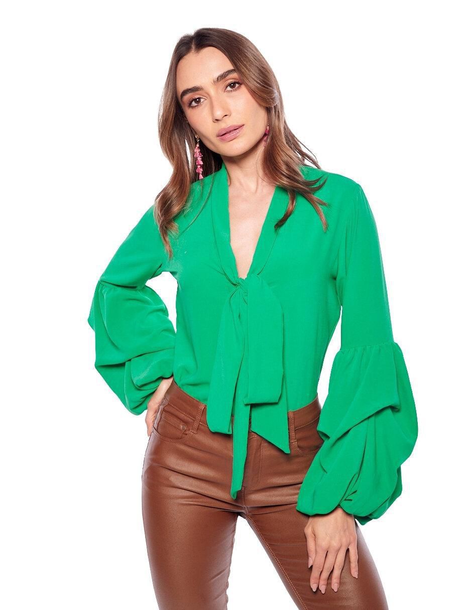 Blusa manga larga para mujer