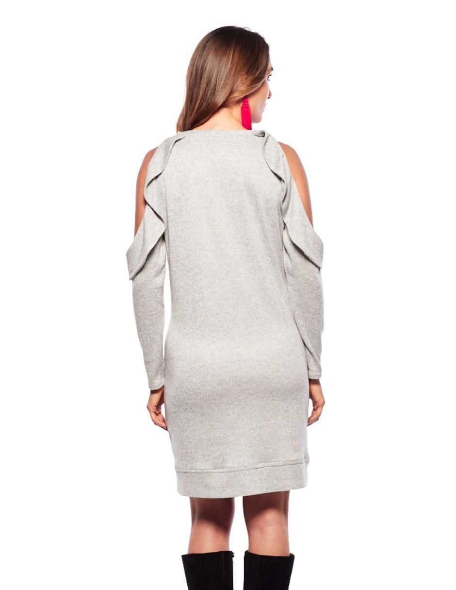 Vestido arriba rodilla casual para mujer 3