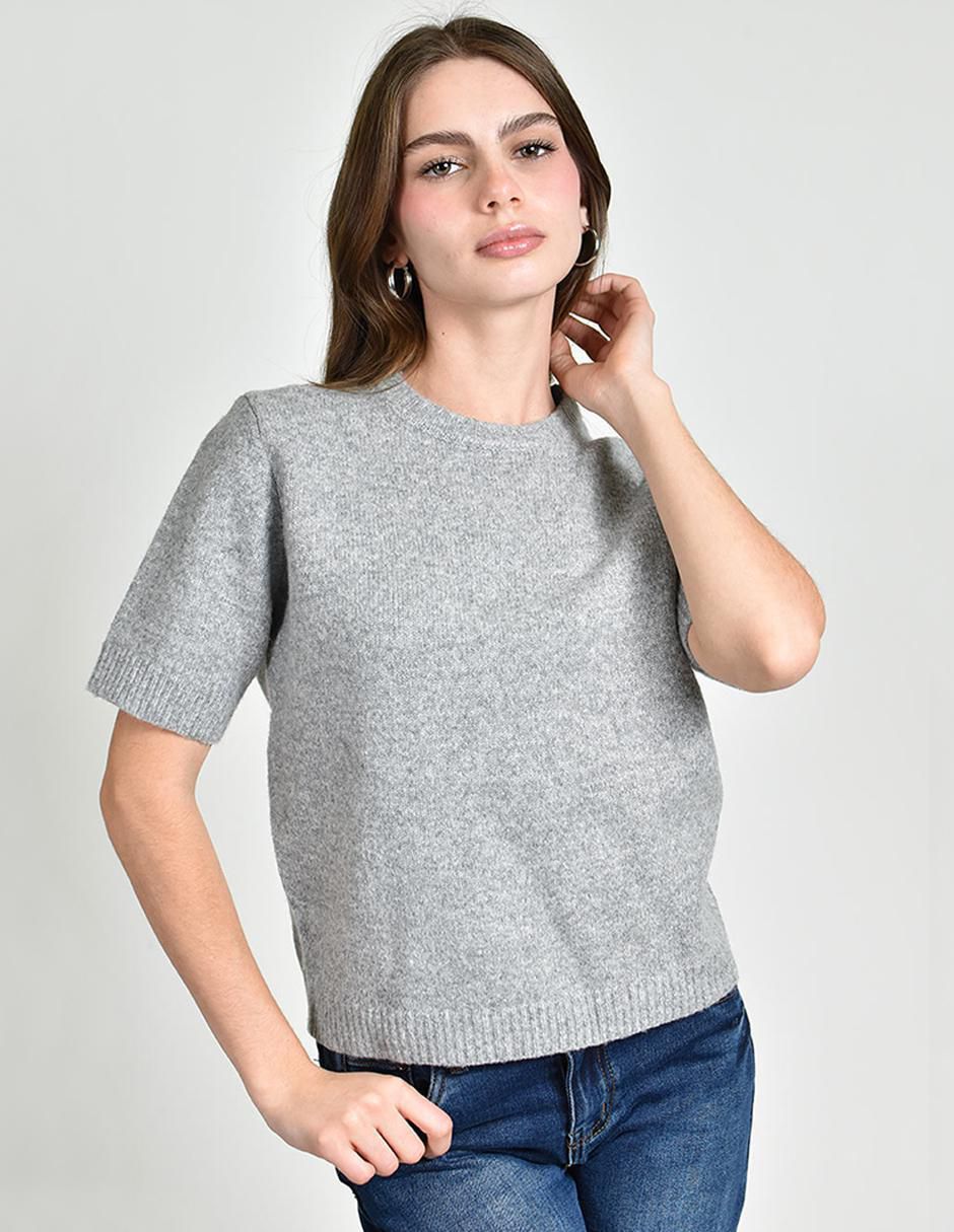 Blusa manga corta para mujer