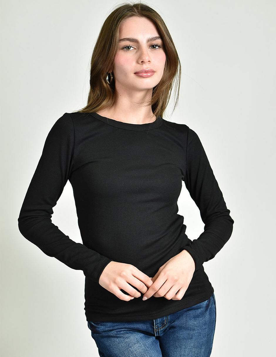 Blusa manga larga para mujer