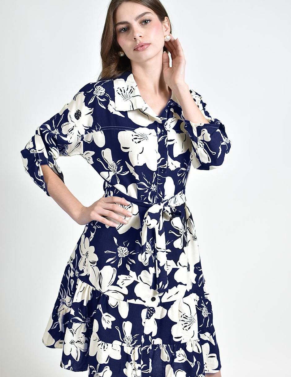 Vestido arriba de la rodilla casual para mujer 4