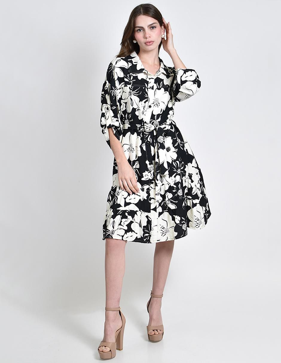 Vestido arriba de la rodilla casual para mujer 4