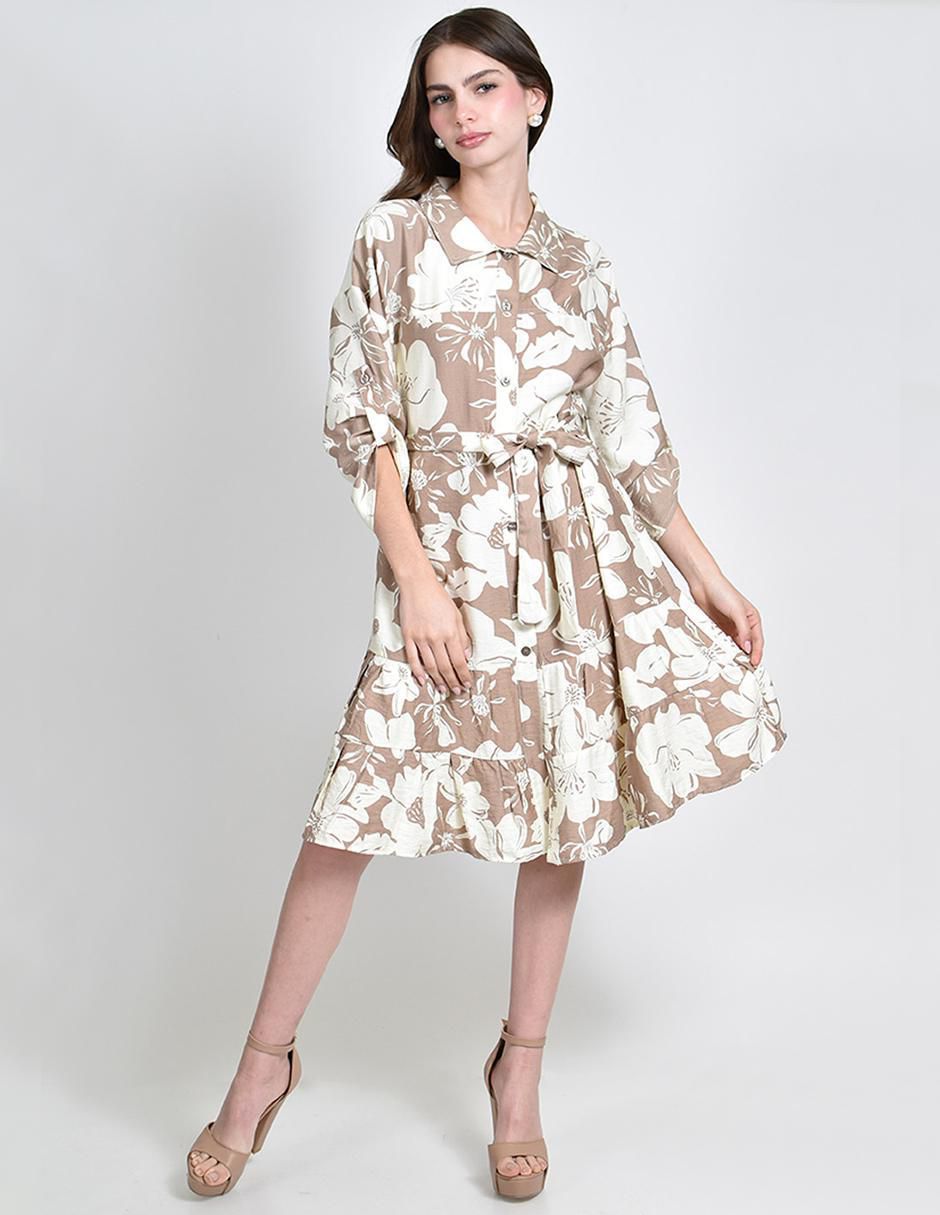 Vestido a la rodilla casual para mujer 4