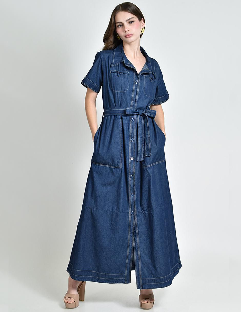 Vestido largo casual para mujer