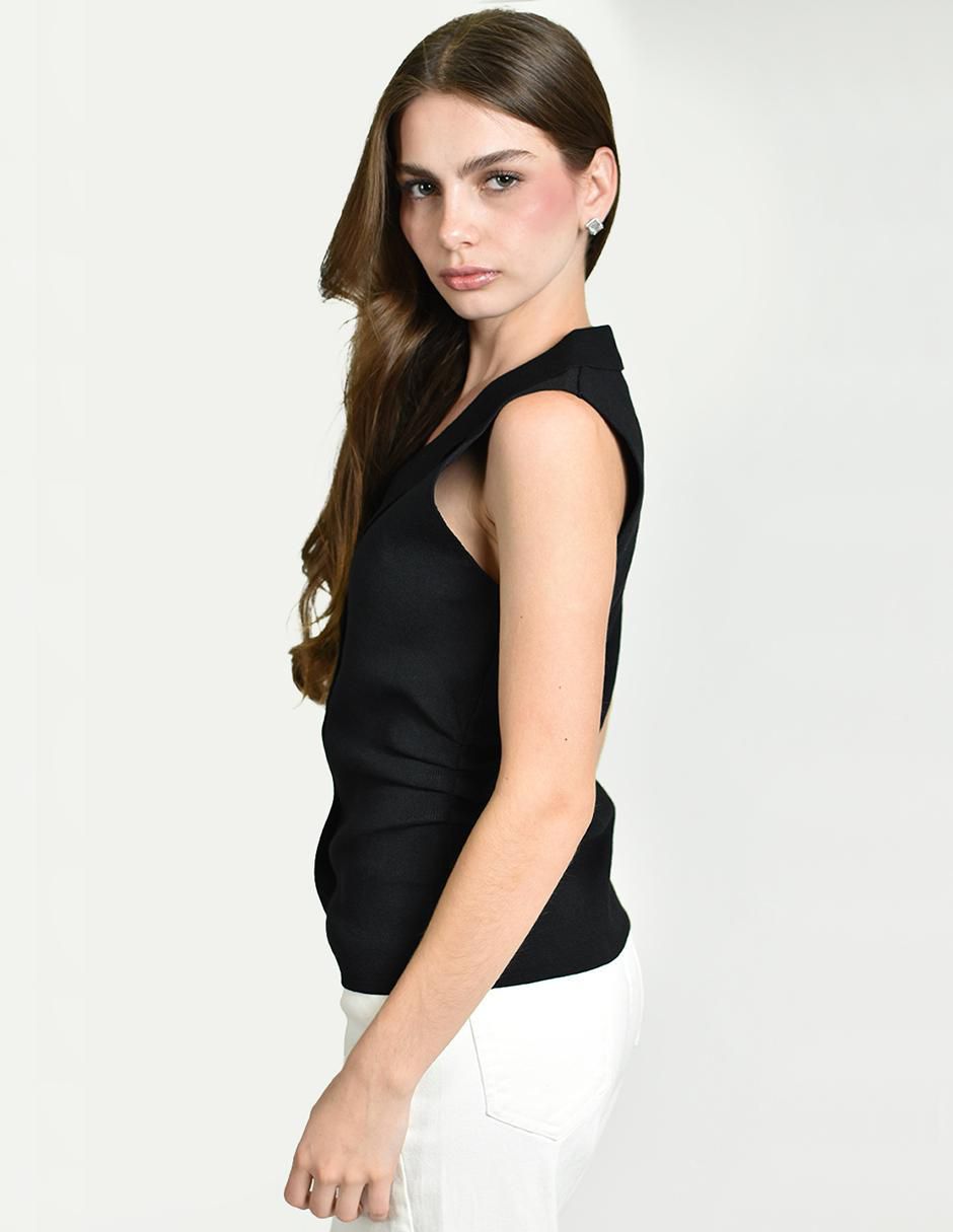 Blusa sin manga para mujer 2