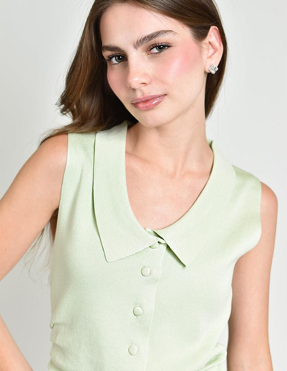 Blusa sin manga para mujer 4