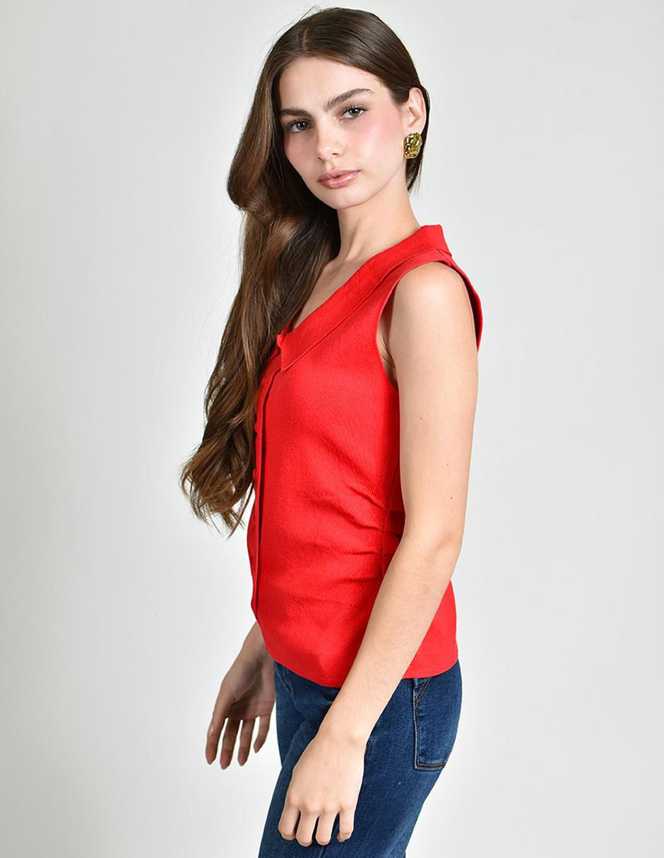 Blusa sin manga para mujer 2