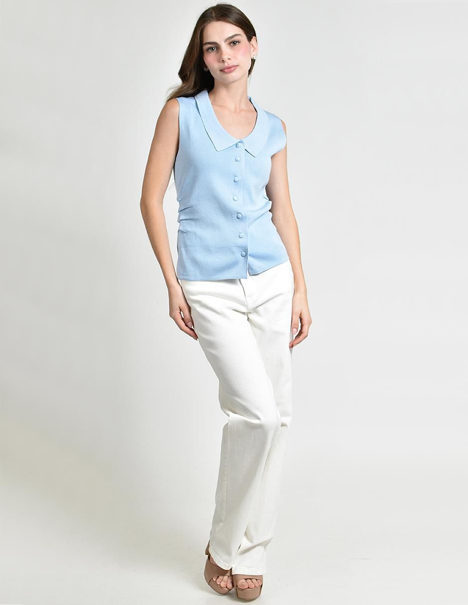 Blusa sin manga para mujer 4