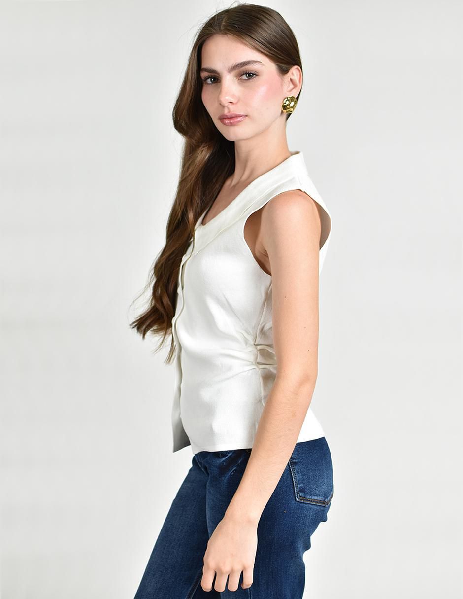 Blusa sin manga para mujer 2