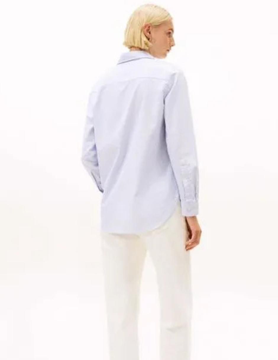 Camisa de algodón manga larga para mujer 5