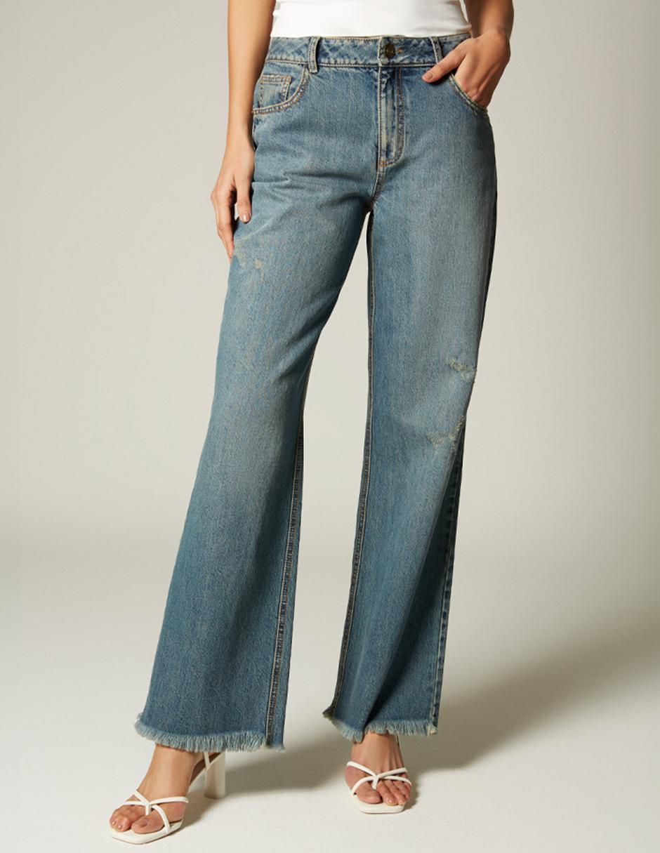 Jeans bota cintura para mujer 1