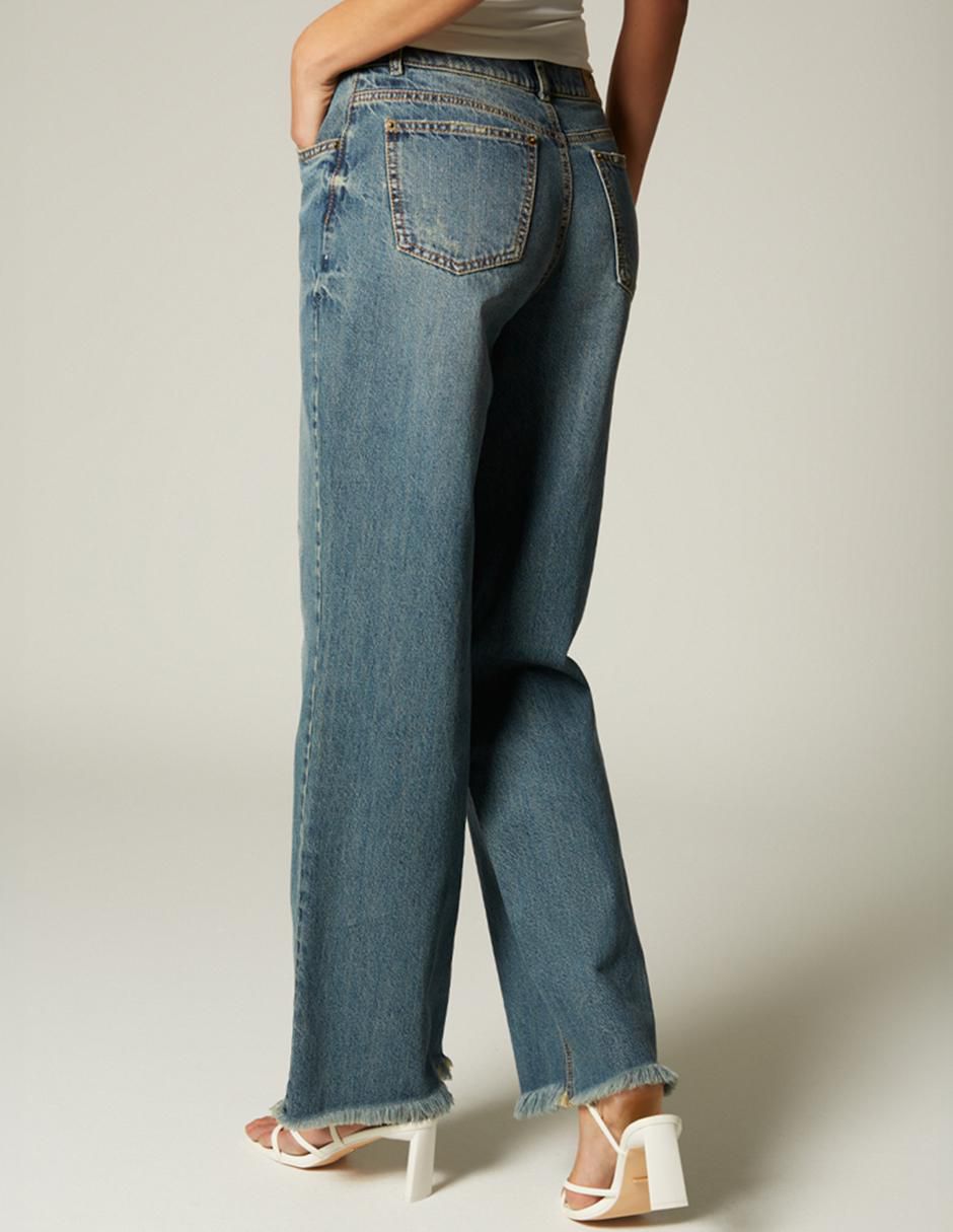 Jeans bota cintura para mujer 2