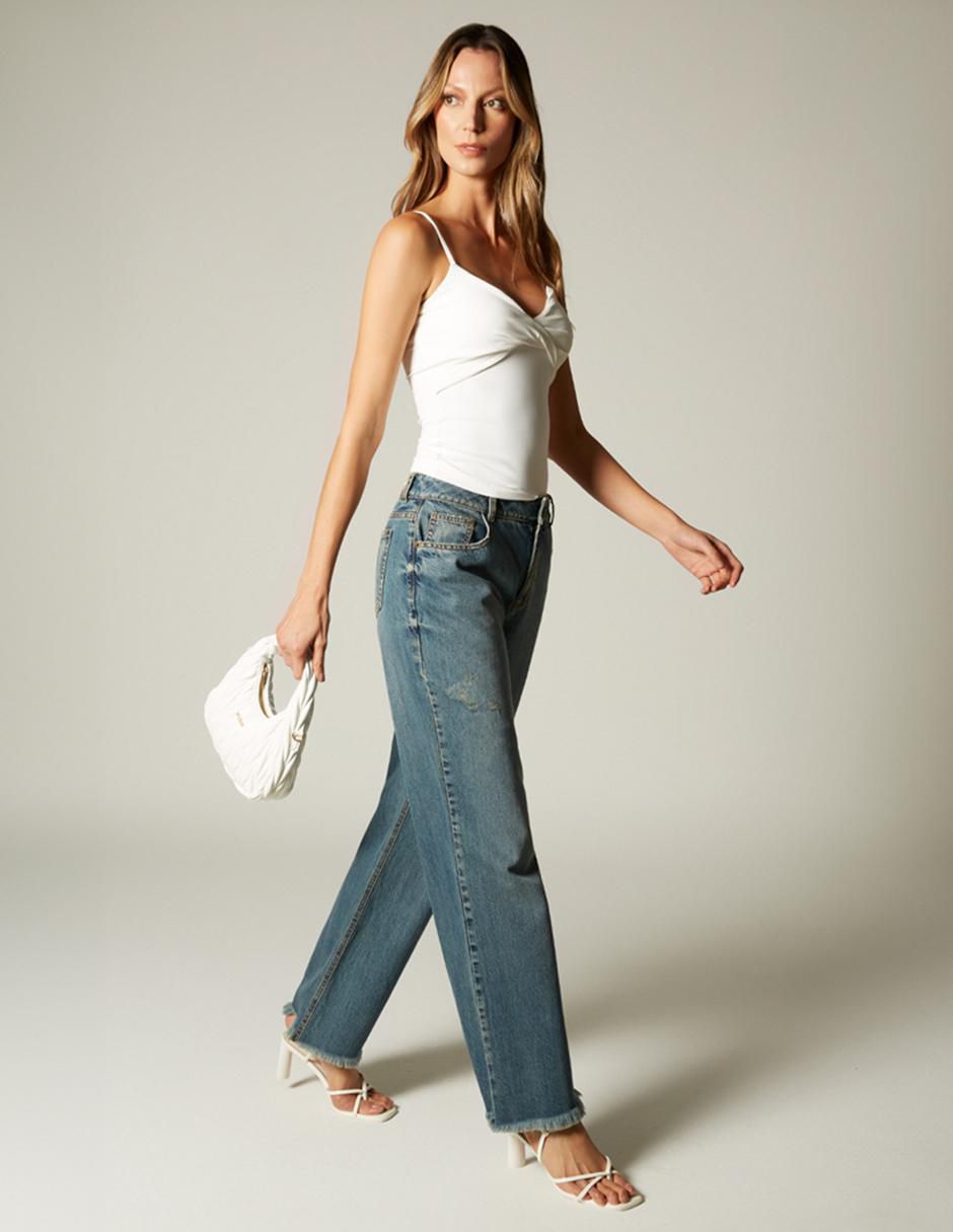 Jeans bota cintura para mujer 3