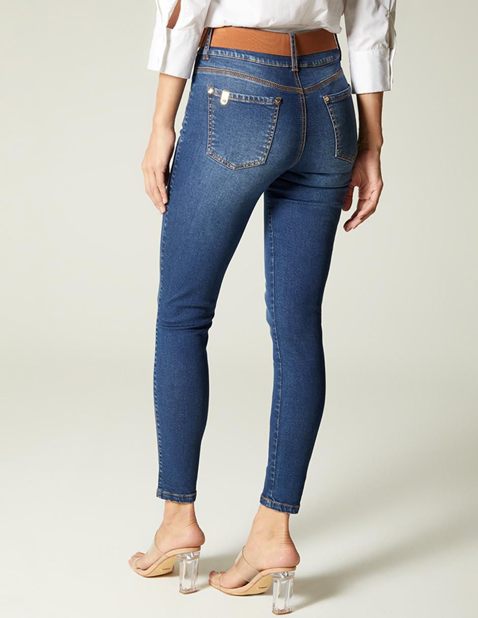 Jeans skinny cintura Zurich para mujer 2