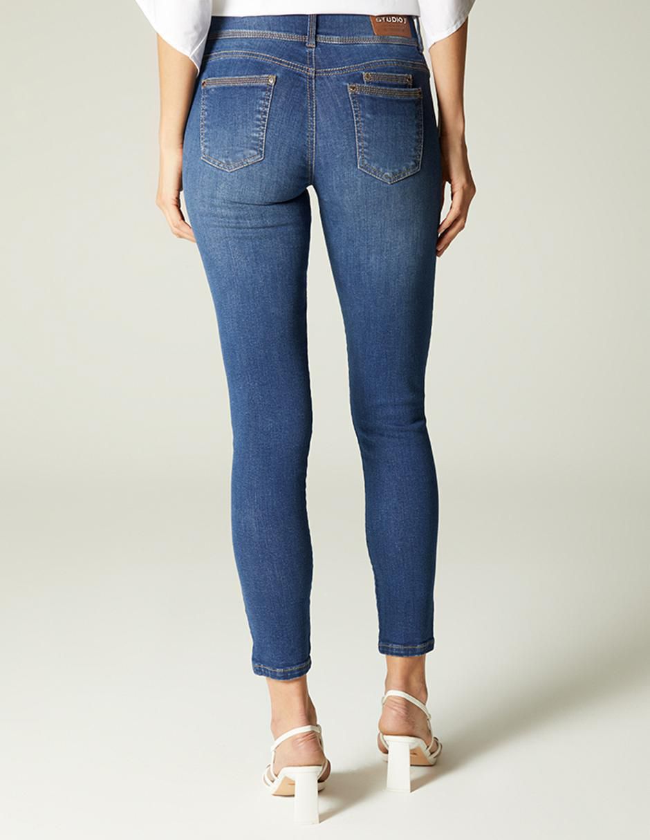 Jeans skinny cintura Akora para mujer 2
