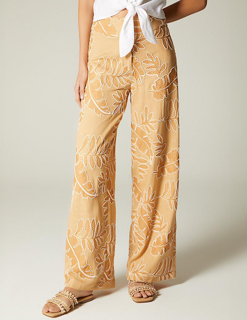 Pantalón relaxed palazzo para mujer Pantalón relaxed palazzo para mujer