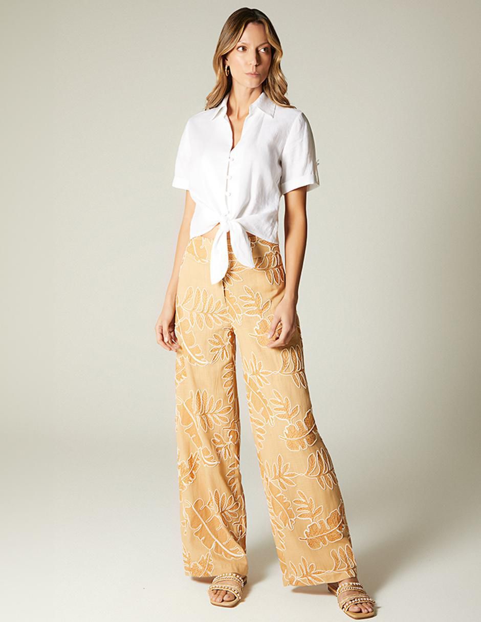 Pantalón relaxed palazzo para mujer 3