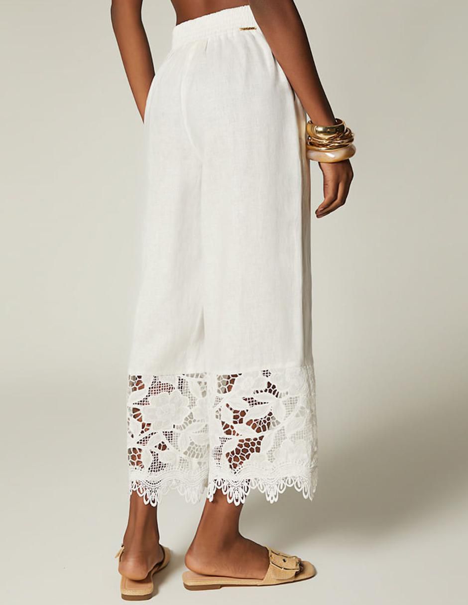 Pantalón capri palazzo para mujer