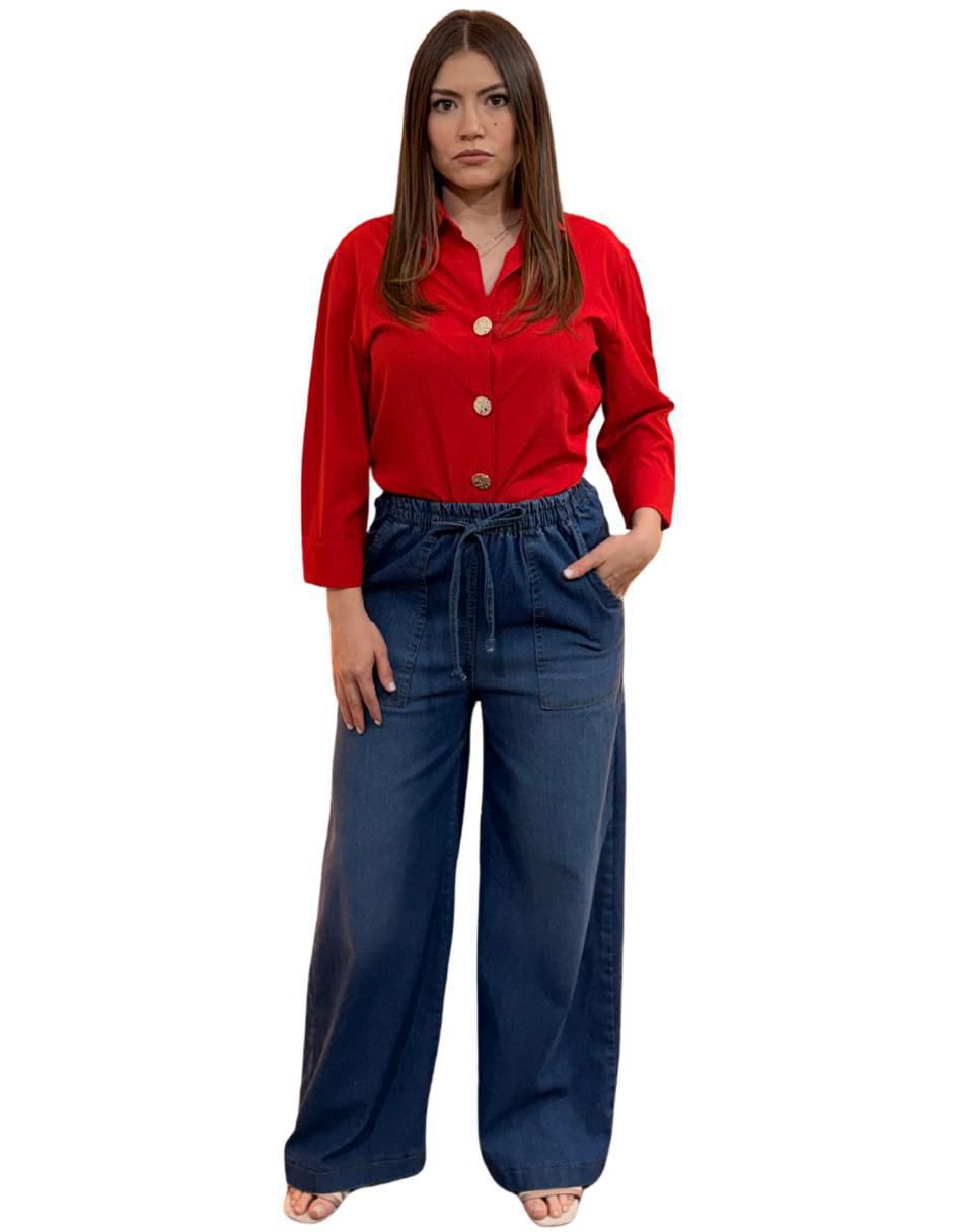 "camisa/sobrecamisa" yaretni moda "de" poliéster "manga" 3/4 "para mujer"