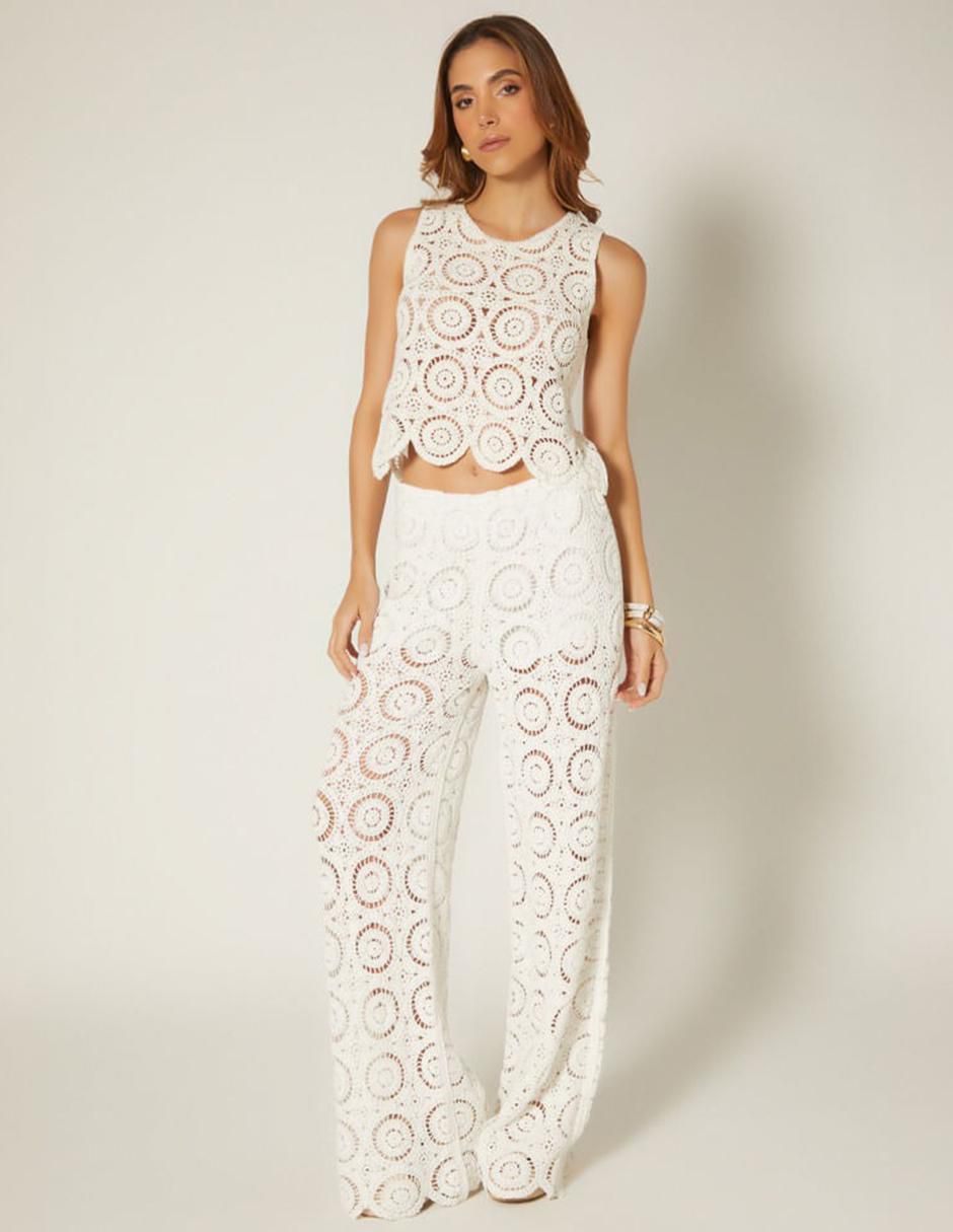 Pantalón relaxed palazzo para mujer 3