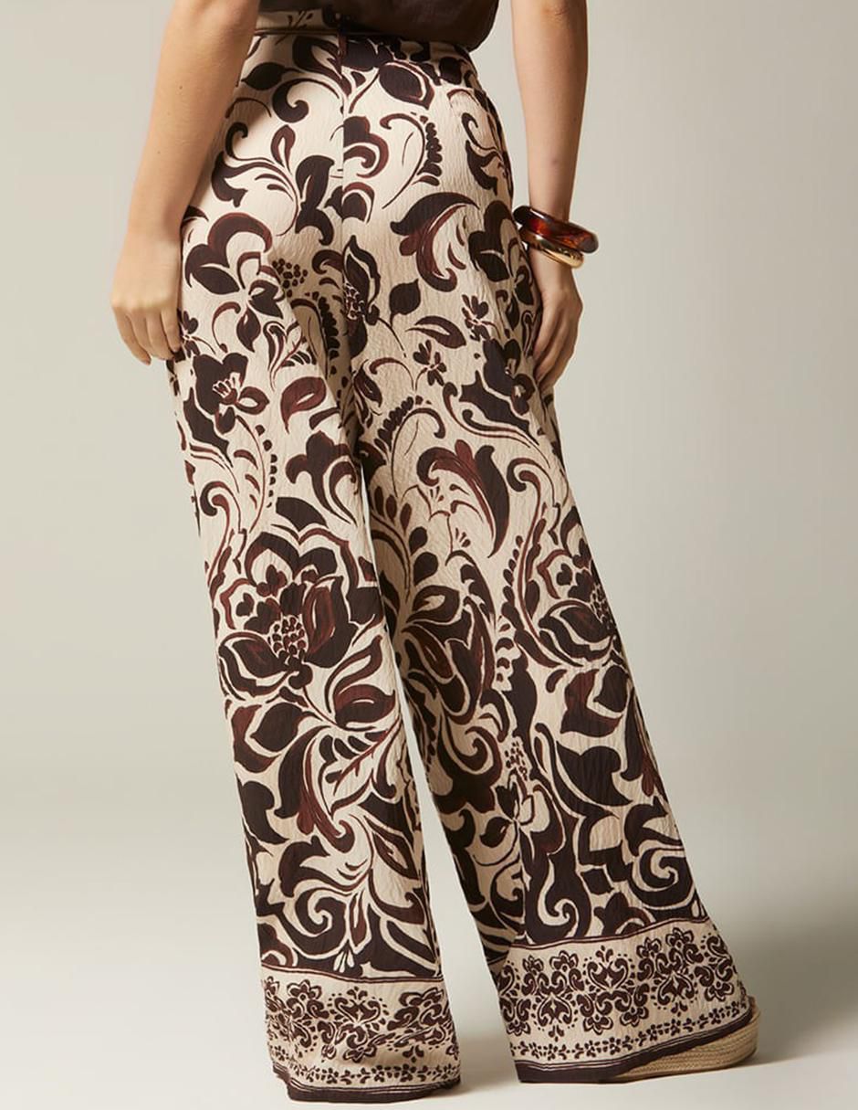 Pantalón relaxed palazzo para mujer 2