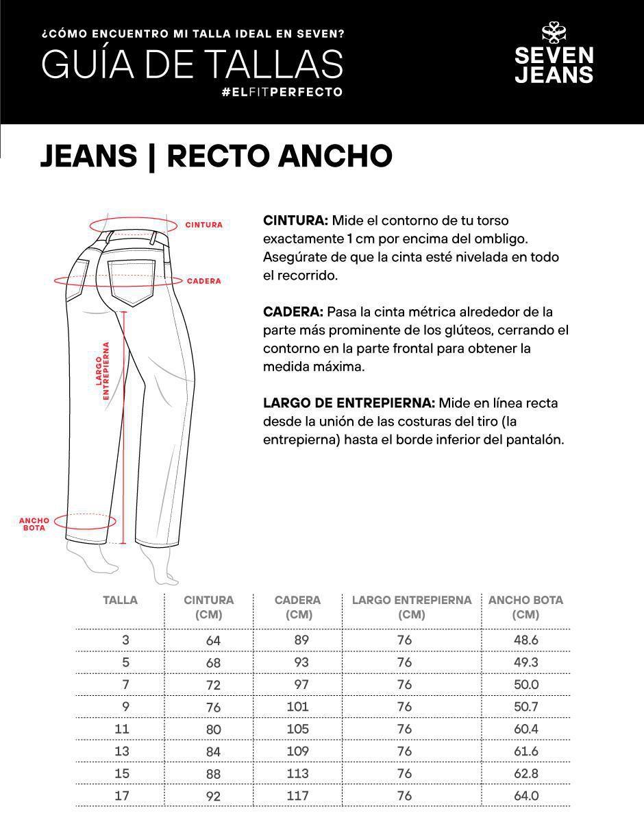Jeans straight cintura alta para mujer 5