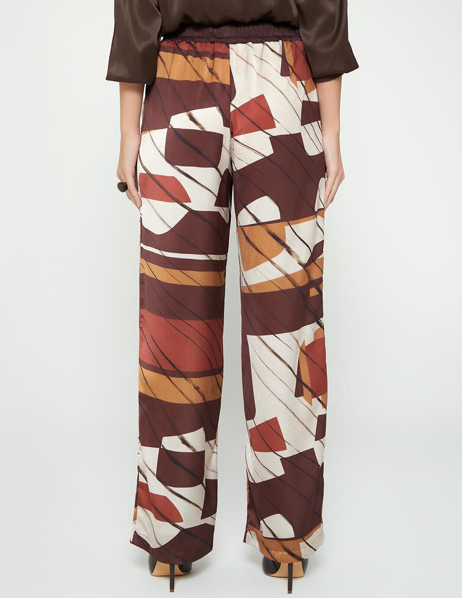 Pantalón relaxed palazzo para mujer